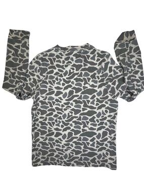 Burlebo Youth Large 10/12 Old School Camo Long Sleeve Hunting Shirt Duck Camo